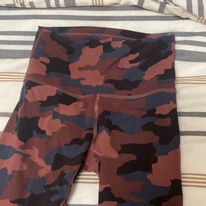 Red Camo Lululemon Leggings